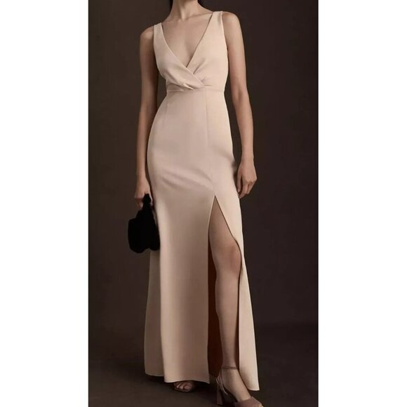 BHLDN Dresses & Skirts - BHLDN Anthropologie Pale Pink Gown Prom Formal Wedding Size 8